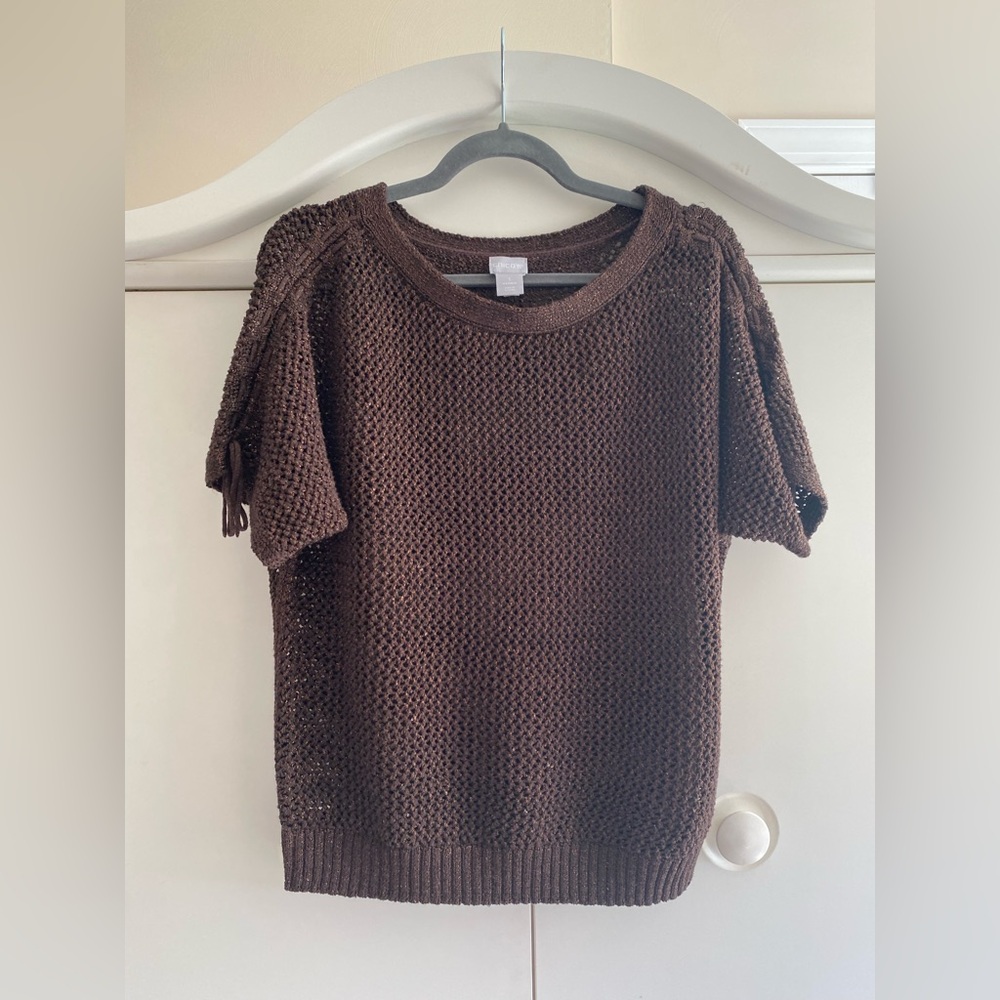Chico's Dark Brown Knit Women's Sweater